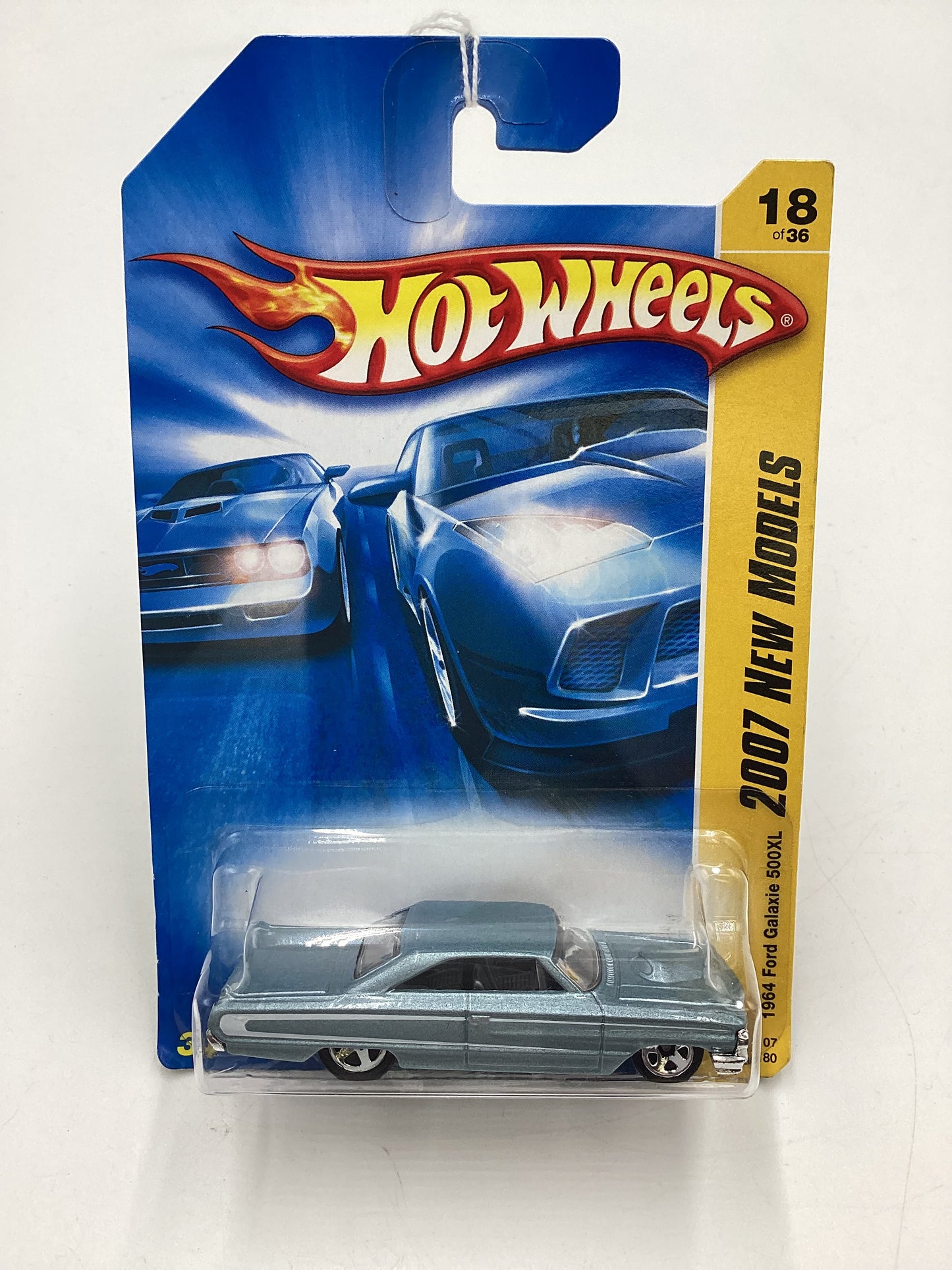 2007 Hot Wheels New Models #18 1964 Ford Galaxie 500XL Light Blue 9D