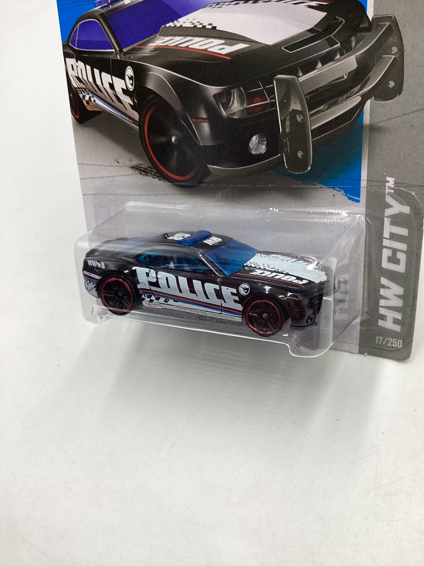 2013 Hot Wheels #17 Treasure Hunt 10 Camaro SS Police Black 275H