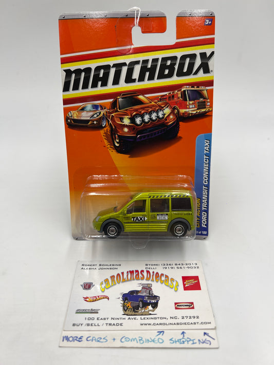 Matchbox City Action #59 Ford Transit Connect Taxi Green 216N