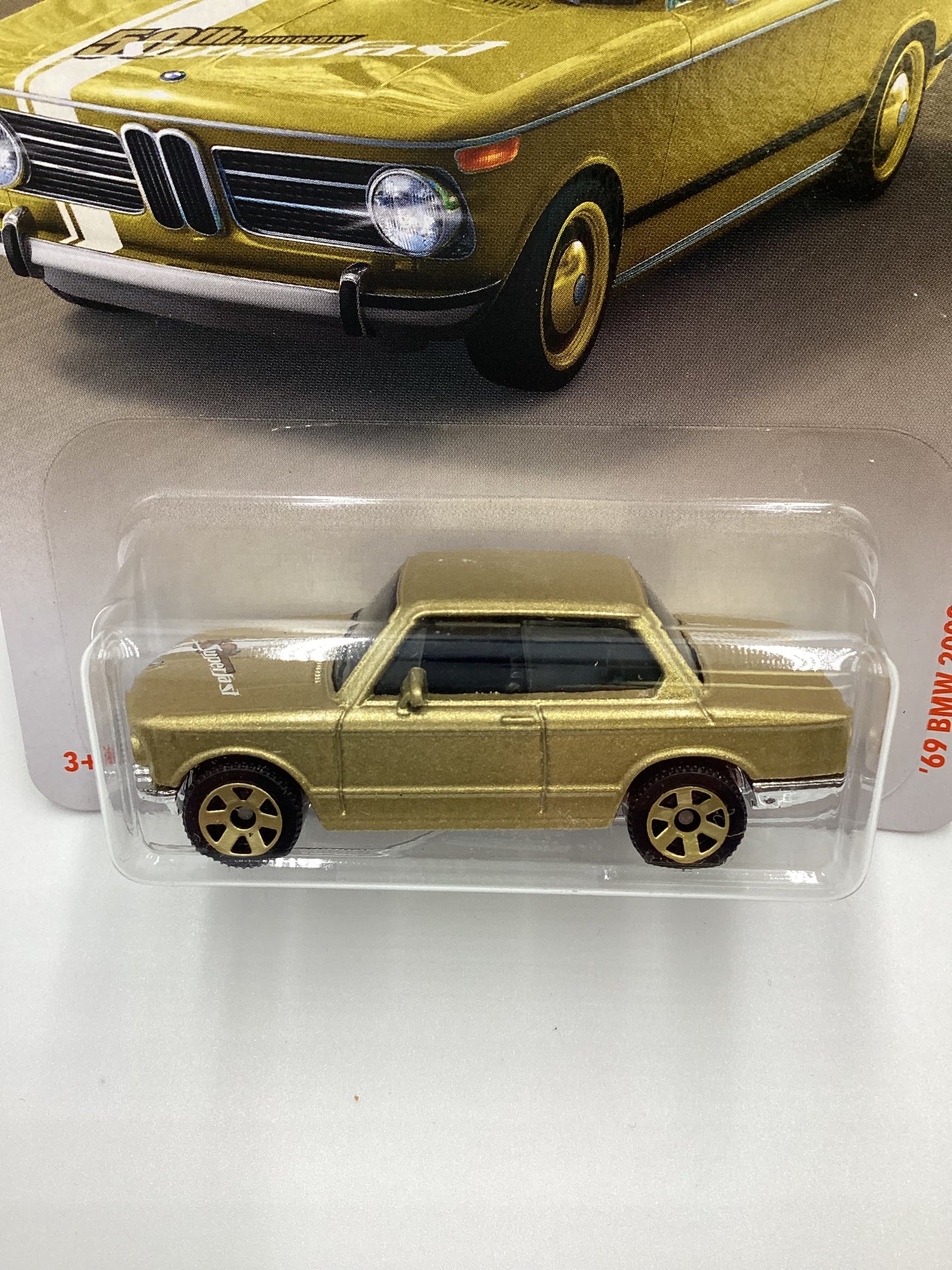 2019 Matchbox 50th Anniversary Superfast Gold 69 BMW 2002 Gold SR