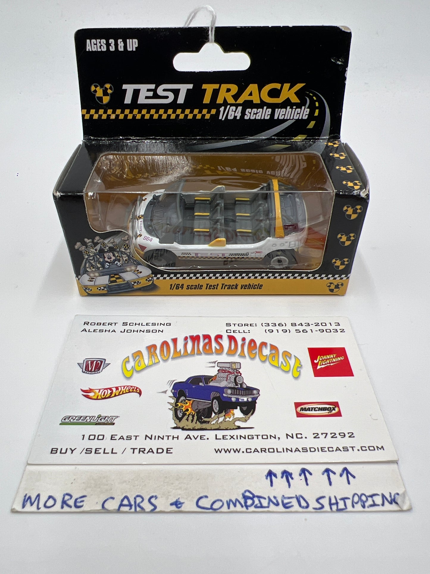 Walt Disney World Exclusive 1/64 Scale Test Track Vehicle White