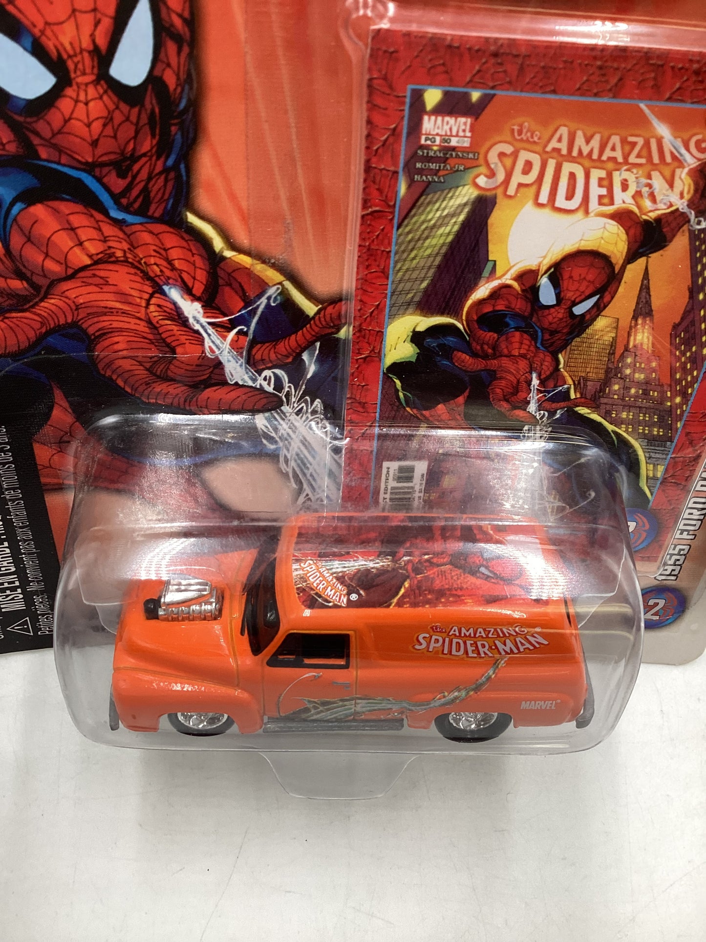 Johnny Lightning Amazing Spiderman 1955 Ford Panel Delivery