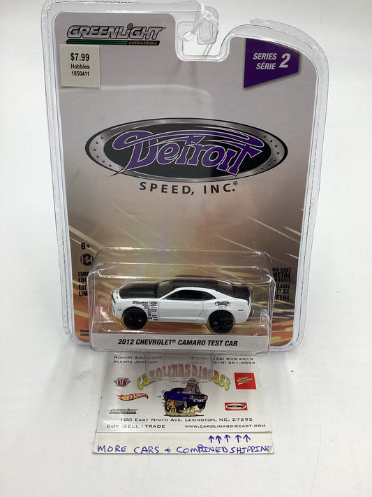 Greenlight GL Detroit Speed Series 2 2012 Chevrolet Camaro Test Car White 180F