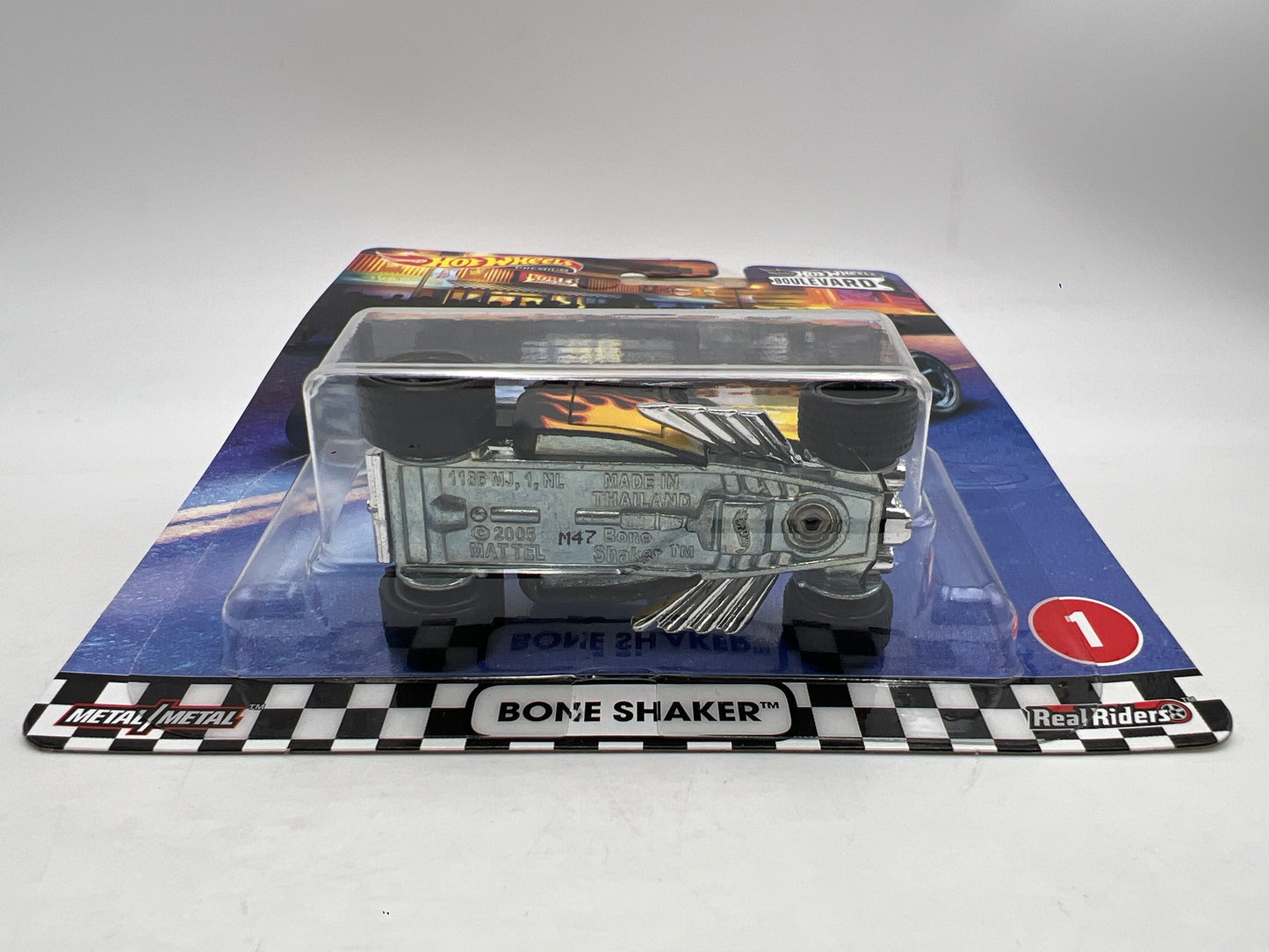 Hot Wheels Premium Boulevard #1 Bone Shaker Black W/Protector