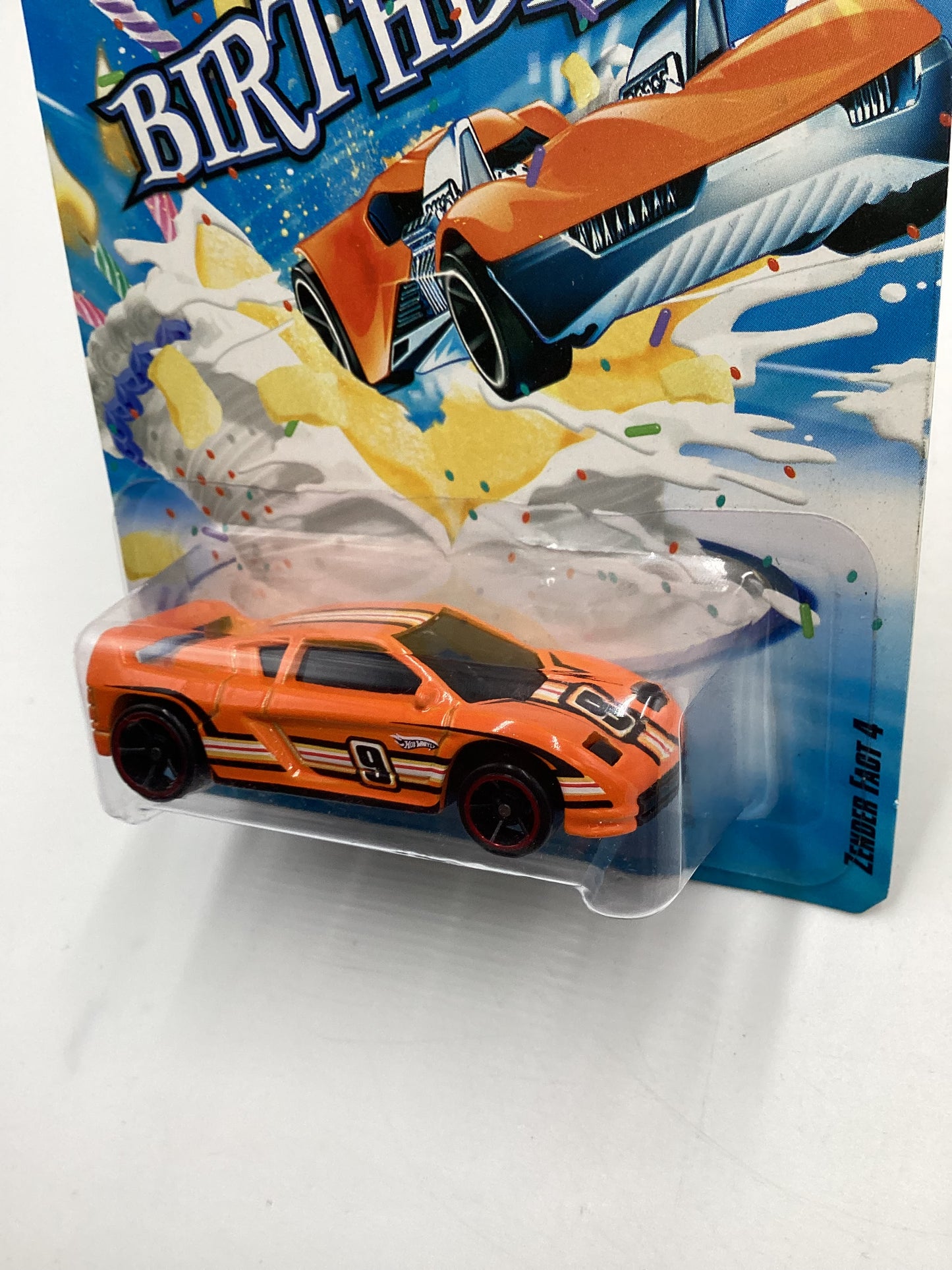 Hot Wheels Happy Birthday Zender Fact 4 Orange SR