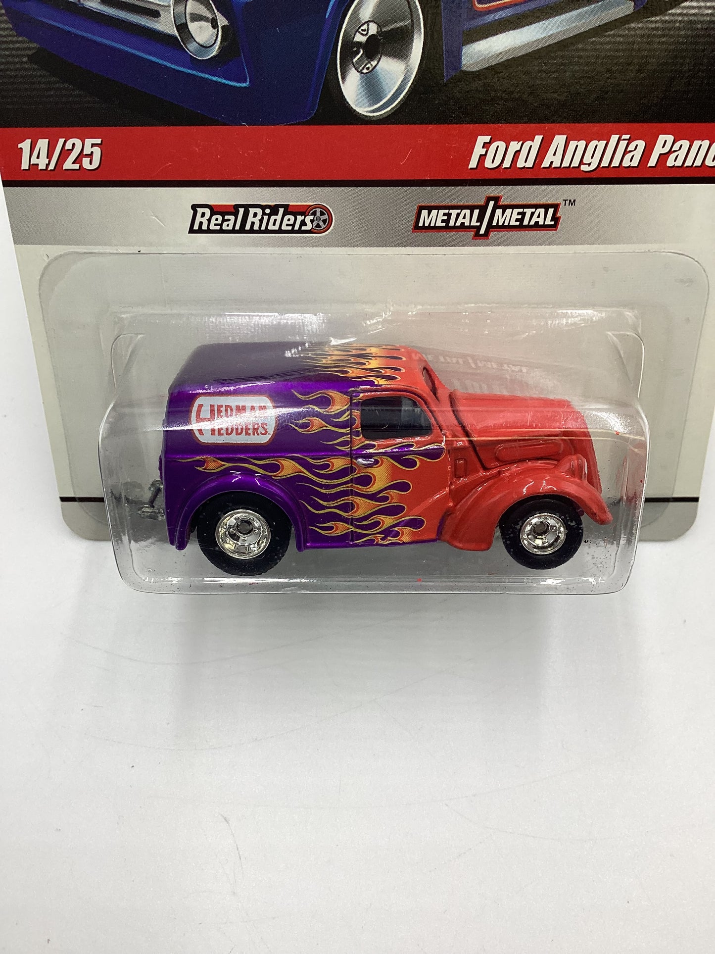 2010 Hot Wheels Premium Delivery Slick Rides #14 Ford Anglia Panel Purple/ Orange 245M