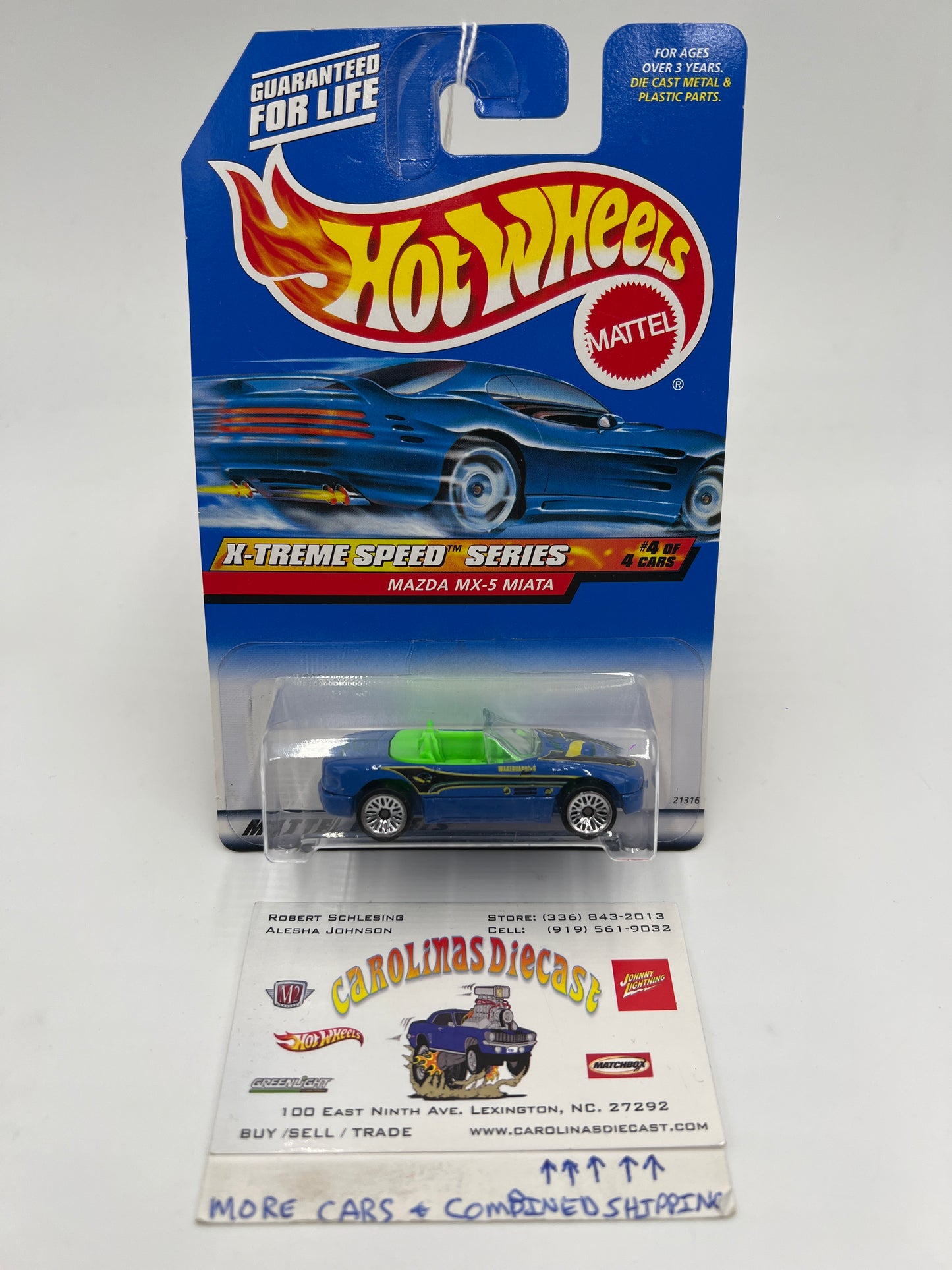 Hot Wheels Collector #968 X-Treme Speed Series Mazda MX-5 Miata Blue 82I