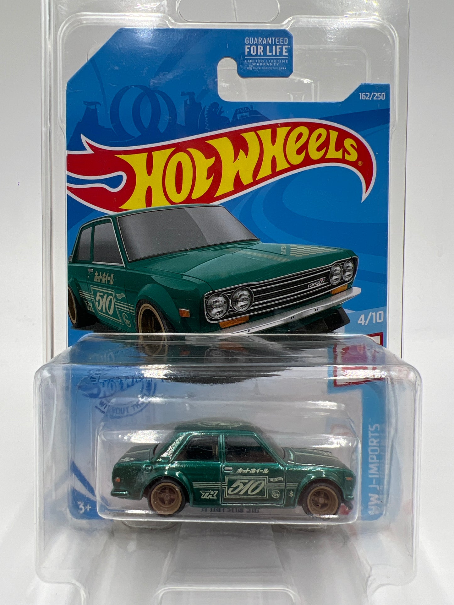 2021 Hot Wheels Super Treasure Hunt #162 71 Datsun 510 Green W/Protector