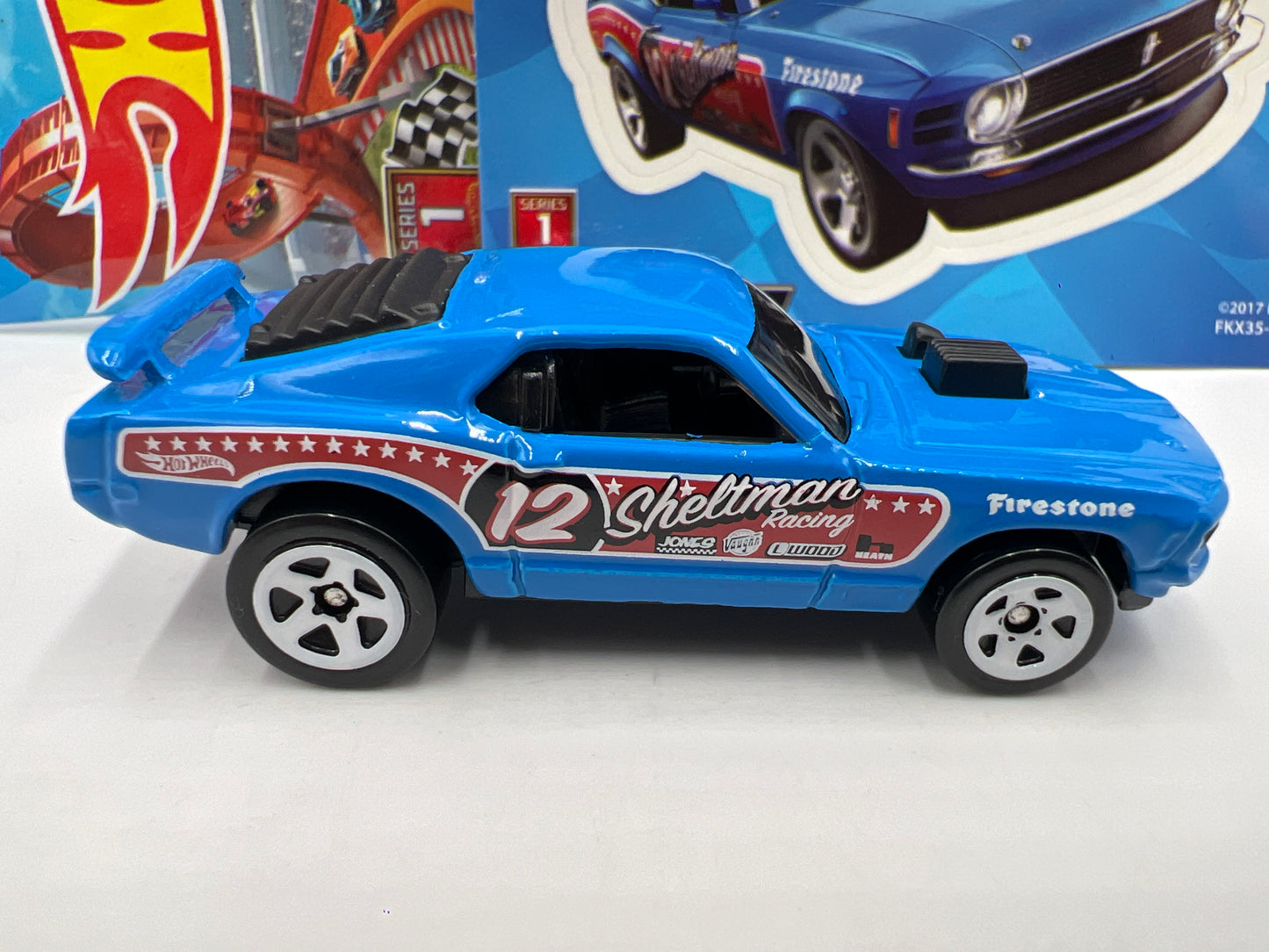 2018 Hot Wheels Mystery Models Series 1 #12 70 Ford Mustang Mach 1 Blue
