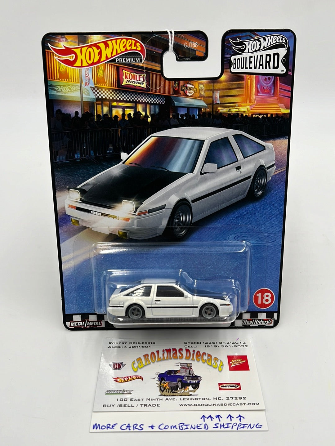 Hot Wheels Premium Boulevard #18 Toyota AE86 Sprinter Trueno 265F