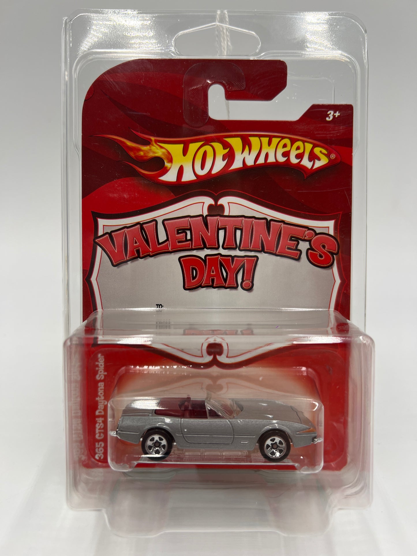 Hot Wheels Valentines Series 365 GTS4 Daytona Spider Silver W/Protector