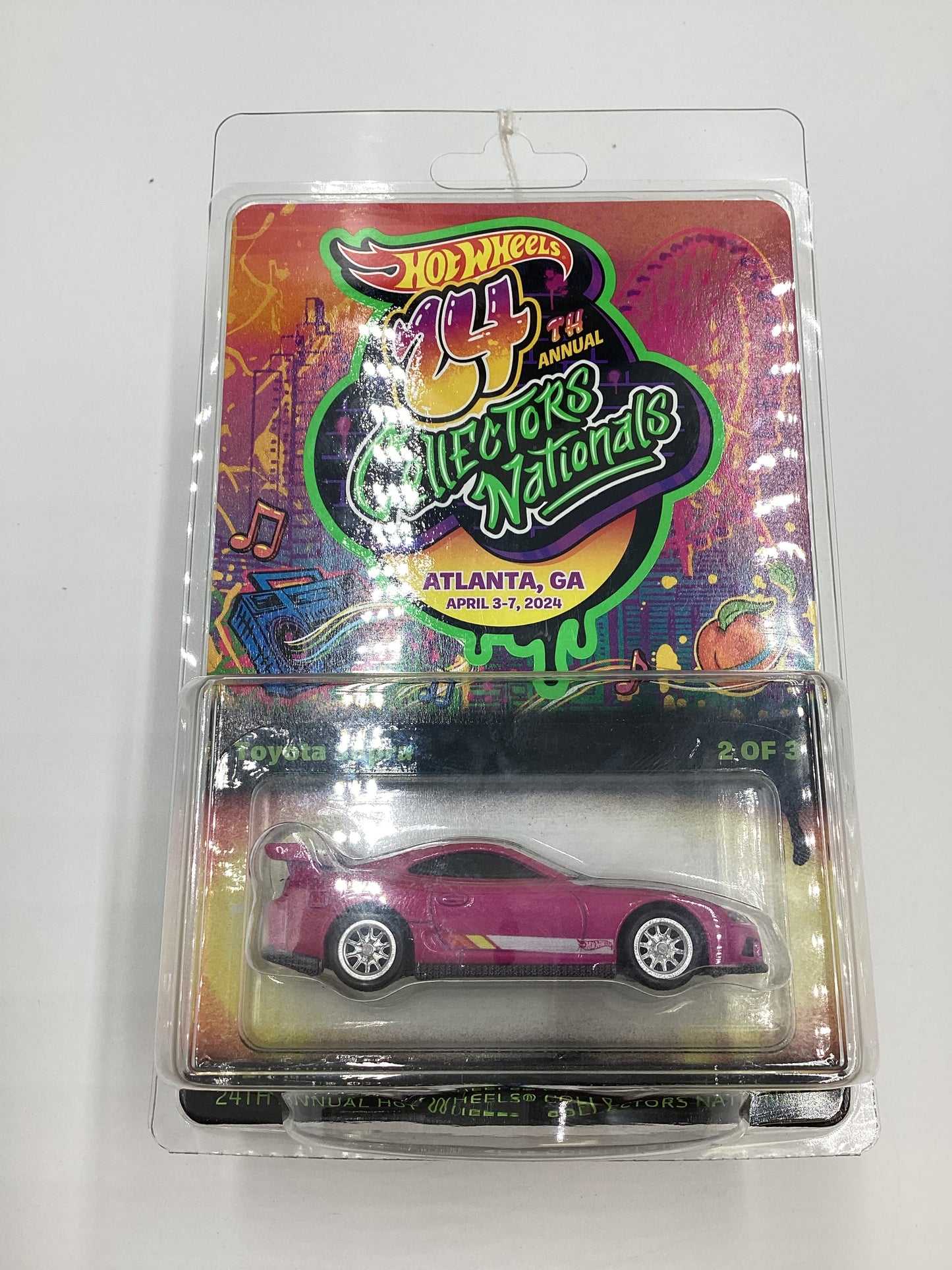 2024 Hot Wheels 24th Annual Collector Nationals Toyota Supra Pink 04729/06200