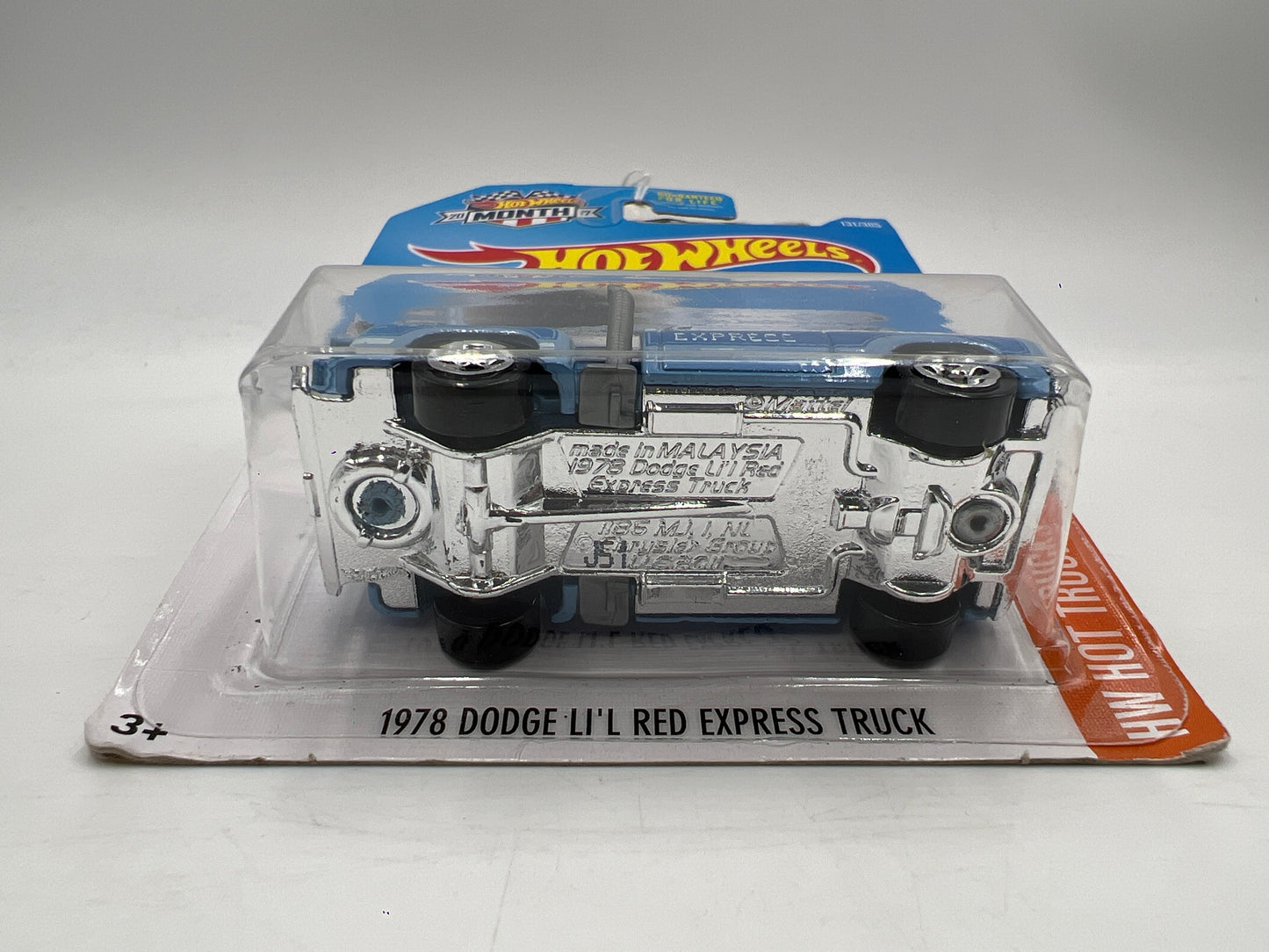 2017 Hot Wheels HW Hot Trucks #131 1978 Dodge Lil Red Express Truck Light Blue Month Card 41E