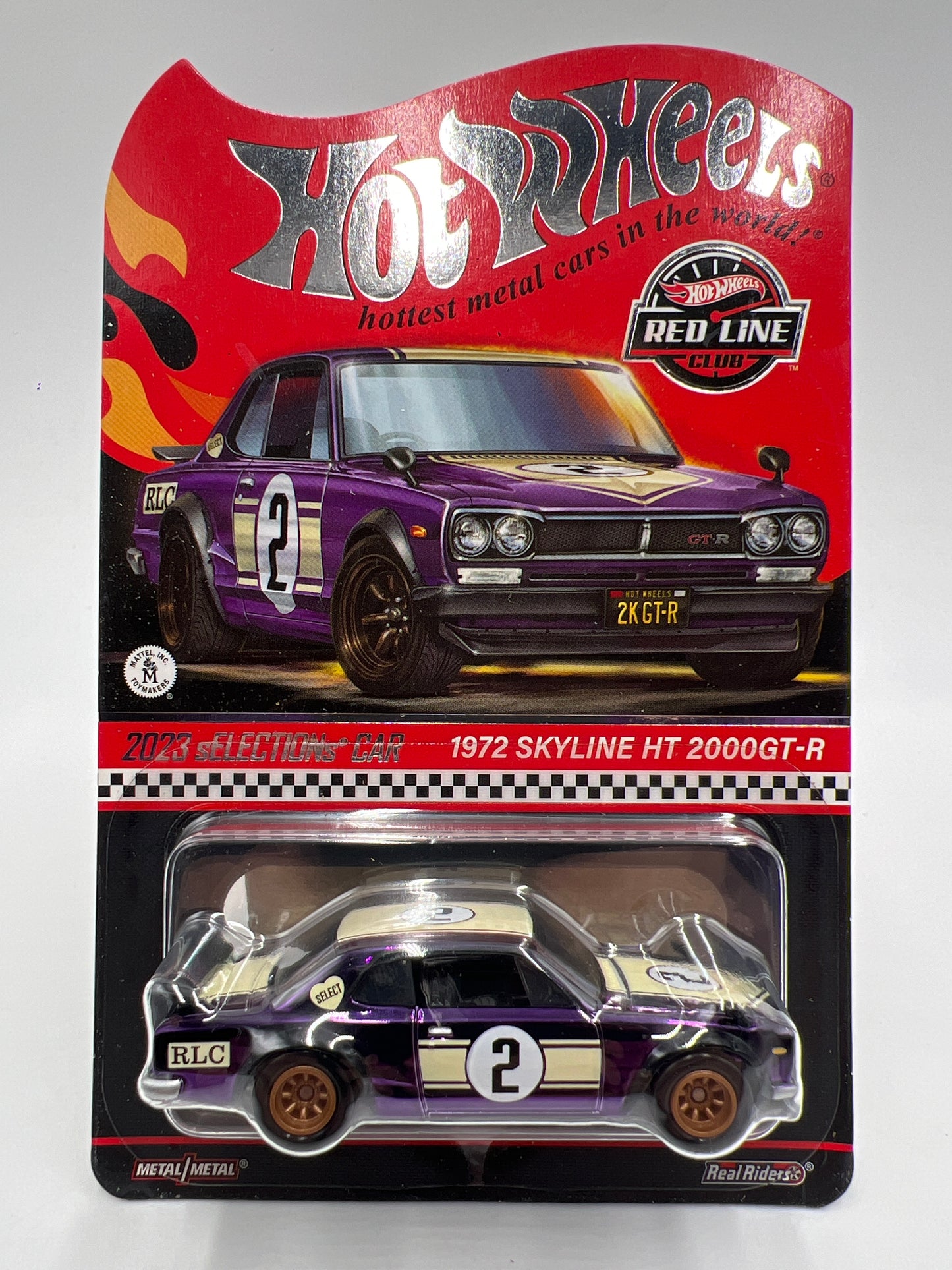 2023 Hot Wheels RLC sELECTIONs 1972 Skyline H/T 2000GT-R Purple W/Protector