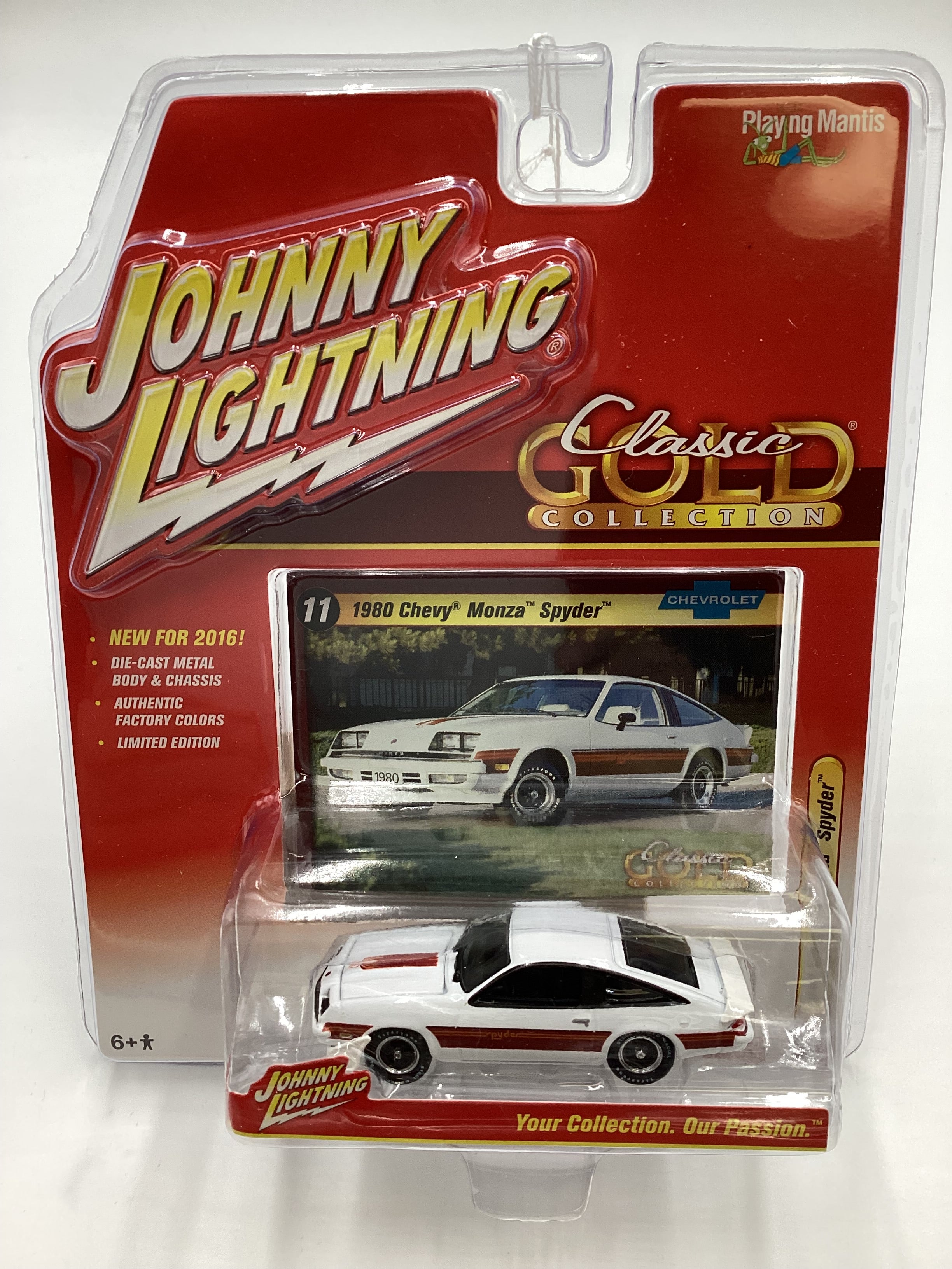 Johnny Lightning Classic Gold #11 Chevrolet 1980 Chevy Monza