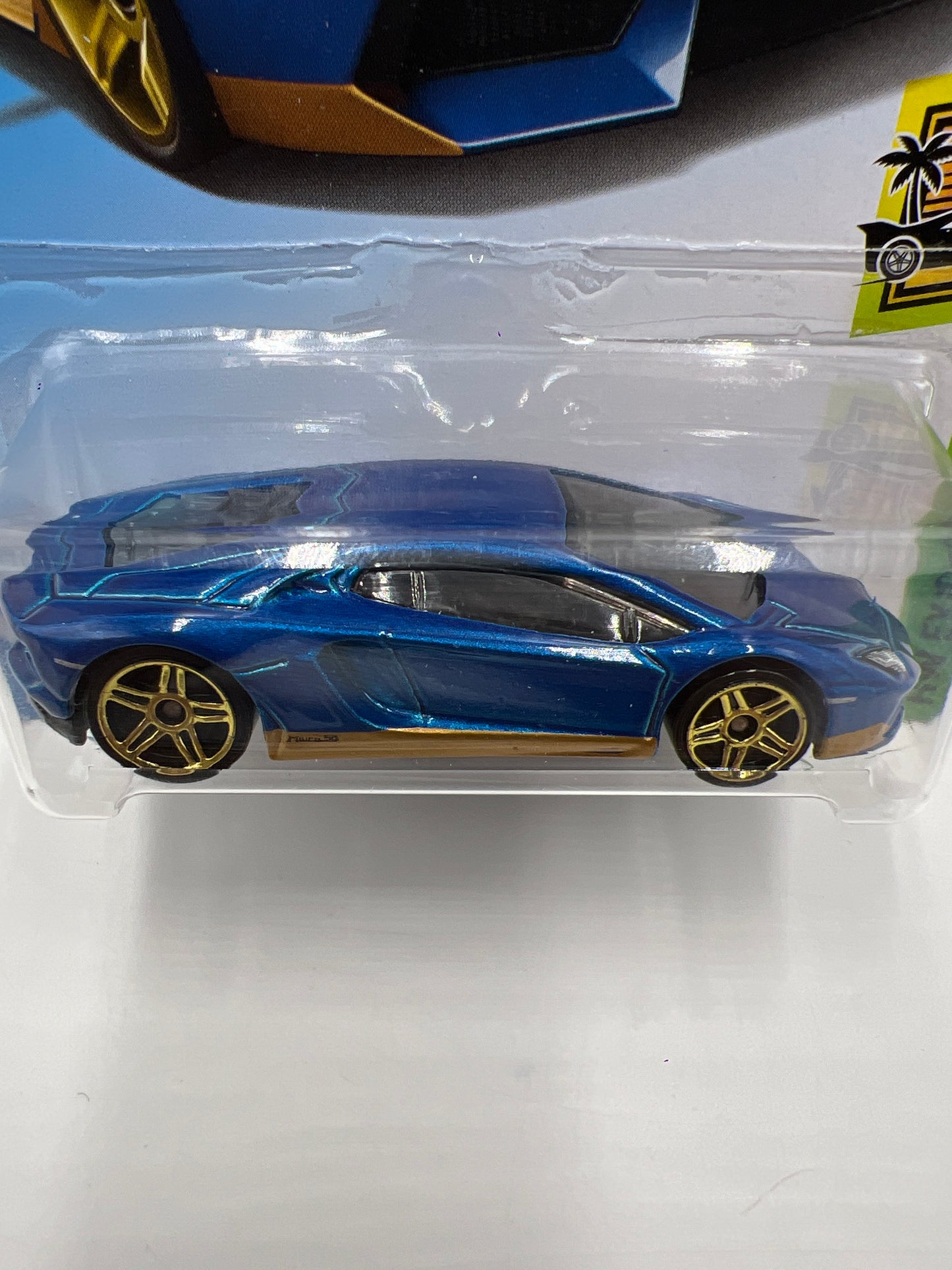 2018 Hot Wheels Lamborghini Aventador Miura Homage Kmart Exclusive Blue 237F