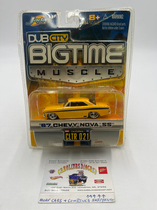 Jada Dub City Big Time Muscle 67 Chevy Nova SS Yellow 185A