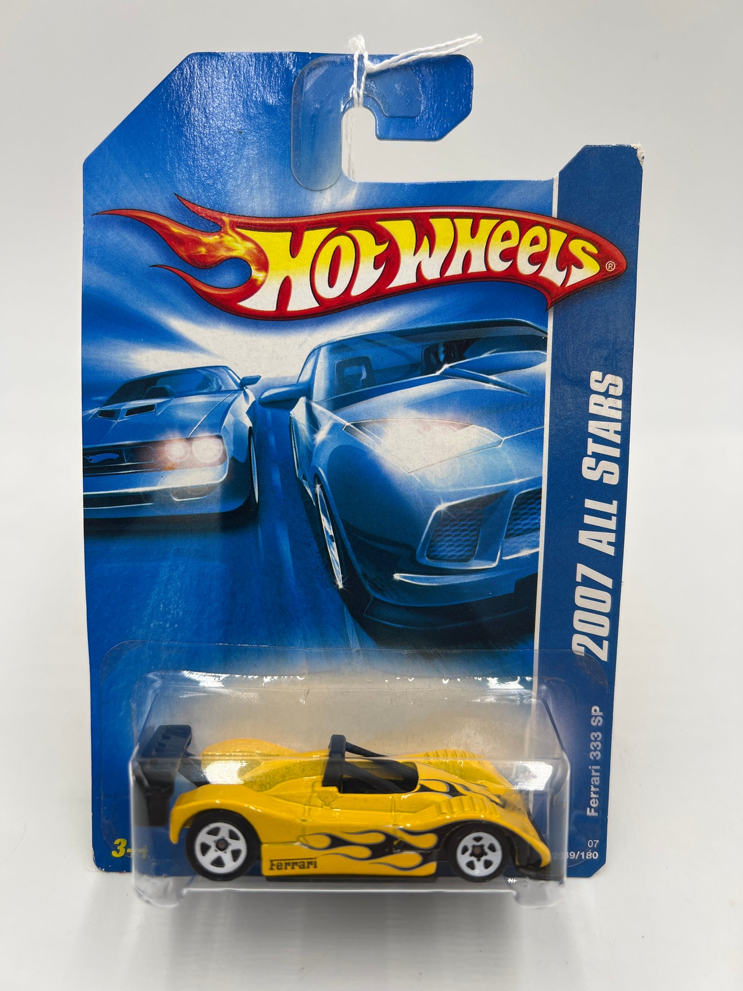 2007 Hot Wheels All Stars #139 Ferrari 333 SP Yellow