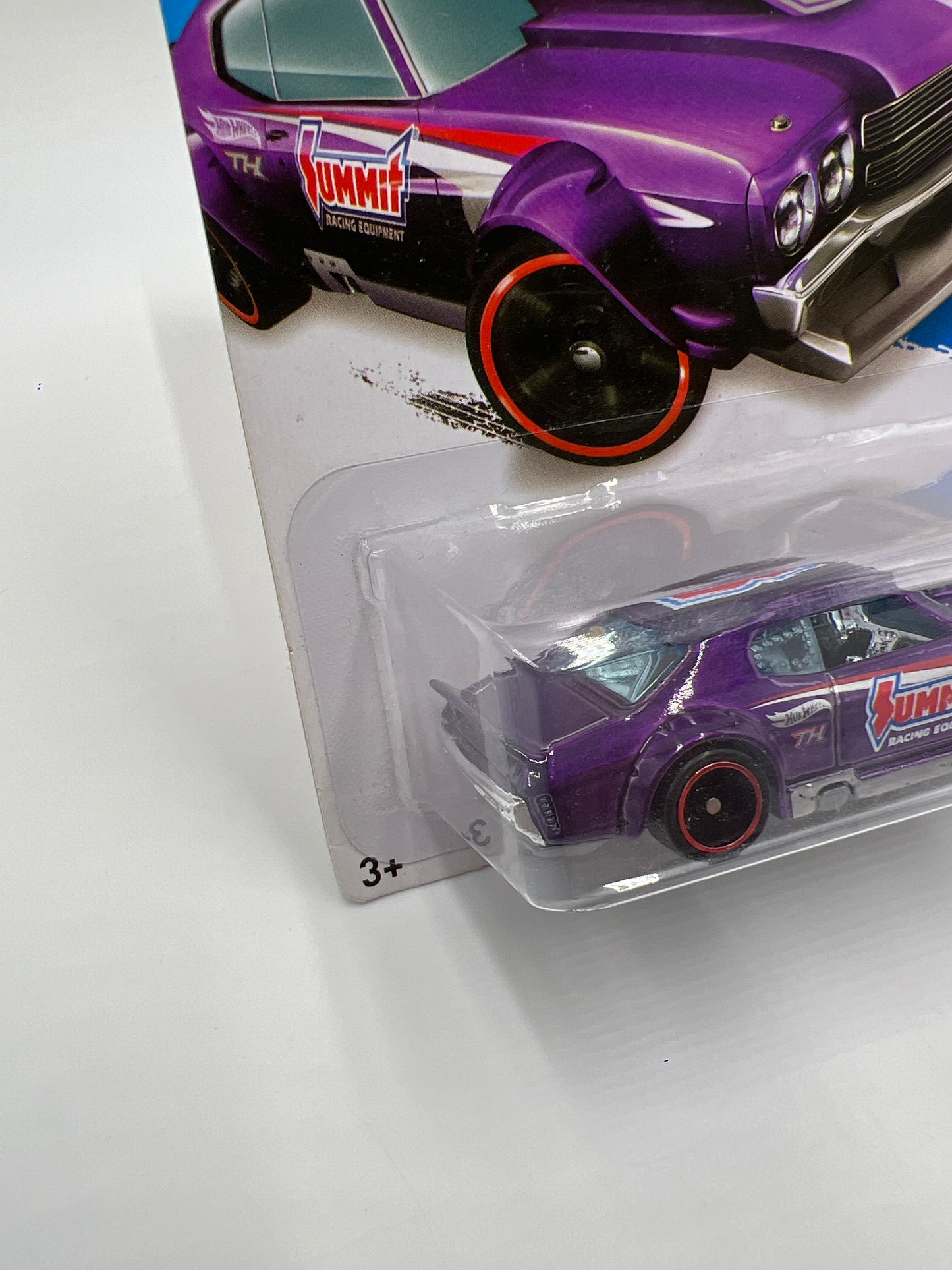 2014 Hot Wheels Super Treasure Hunt #243 70 Chevy Chevelle Summit Purple W/Protector
