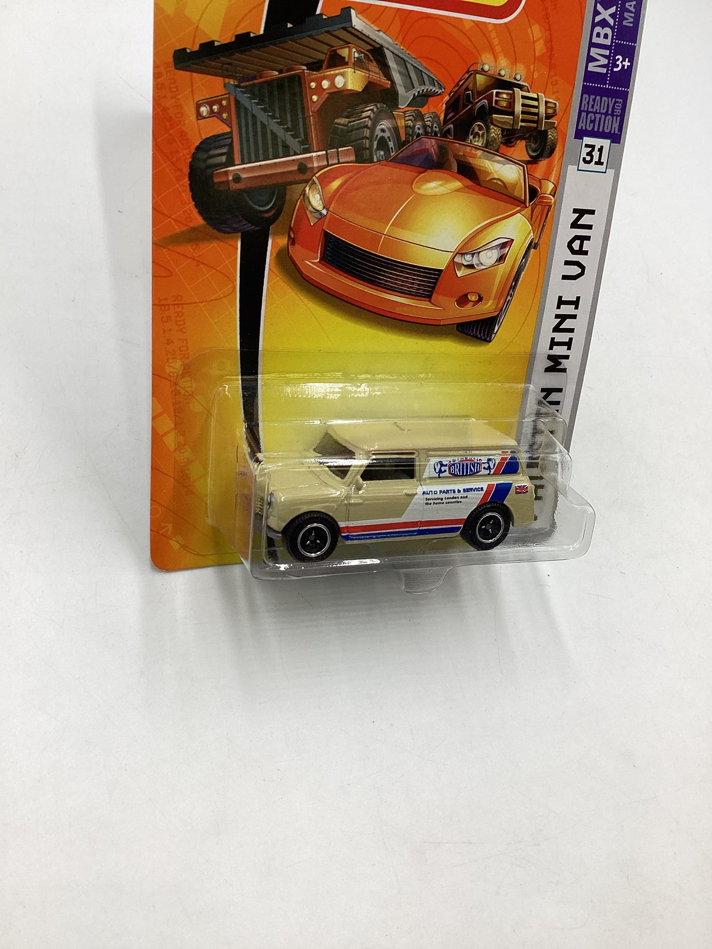 Matchbox MBX Metal #31 Austin Mini Van Tan 207F