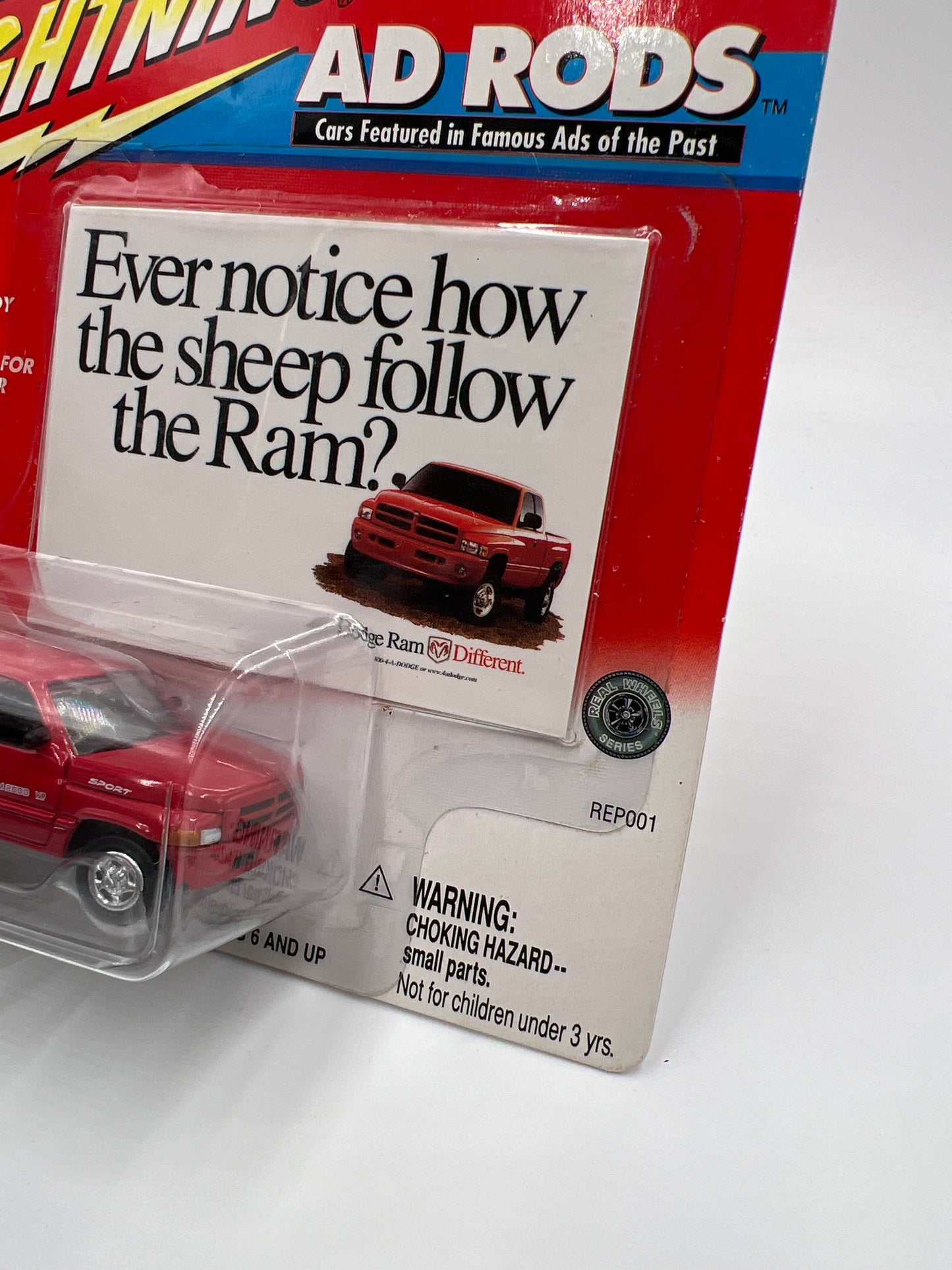 Johnny Lightning Ad Rods 2000 Dodge Ram 2500 Red 228A