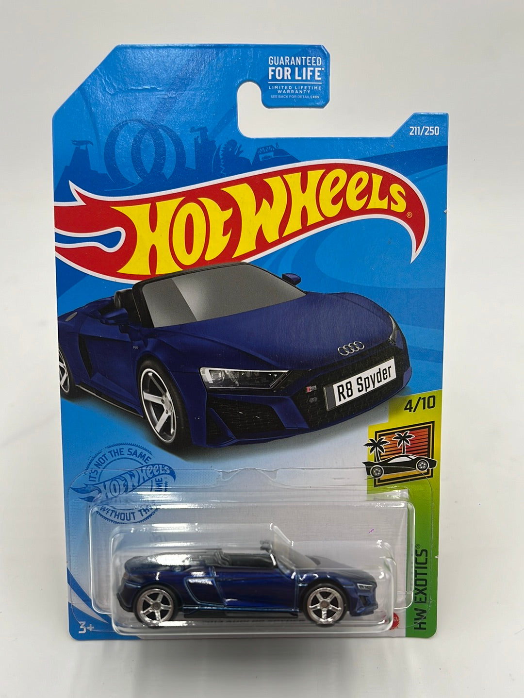 Hot Wheels 2021 Super Treasure Hunt 2019 Audi R8 Spyder #211 w/protector