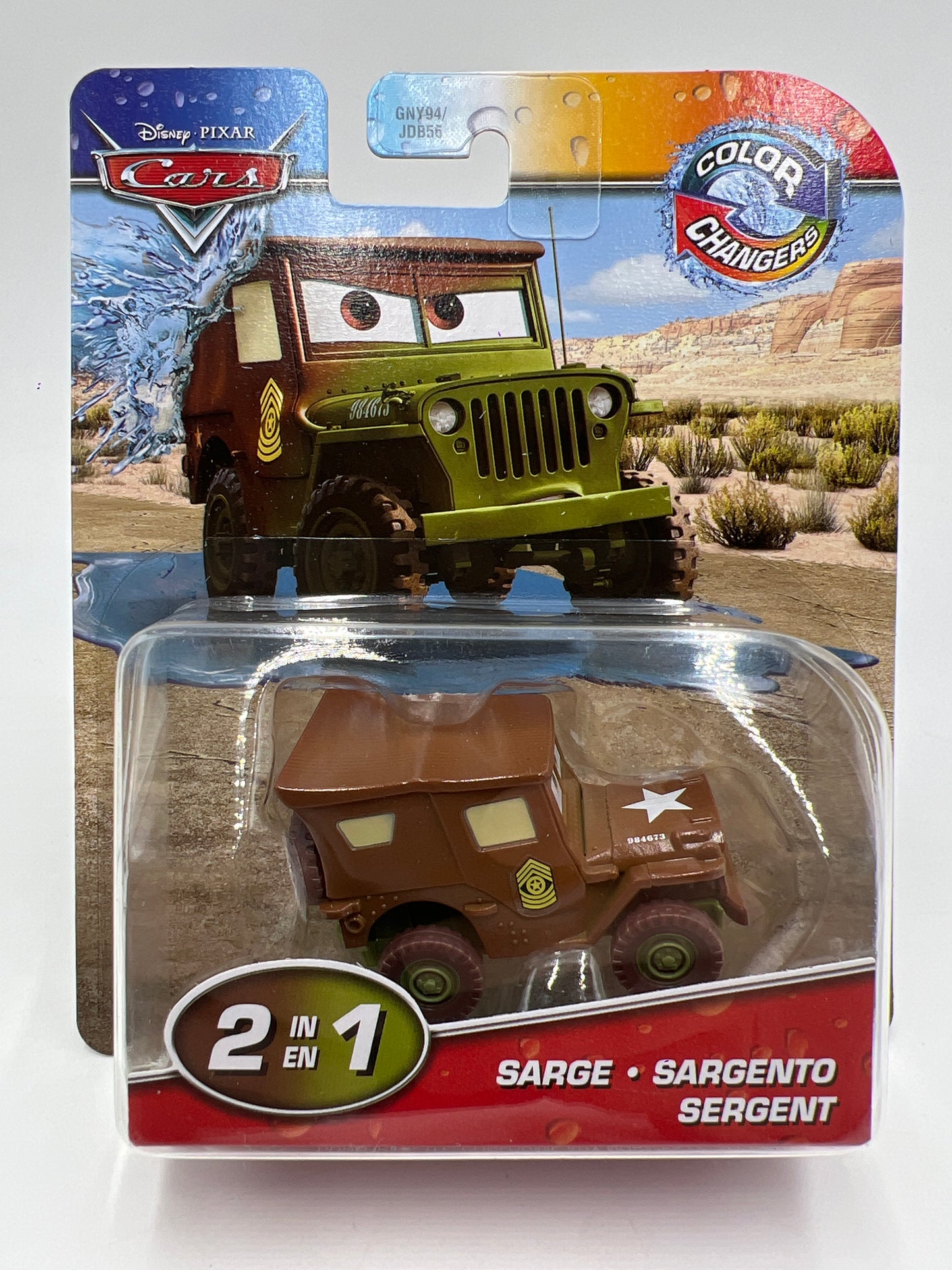 Disney Pixar Cars Color Changers 2 In 1 Sarge 140B