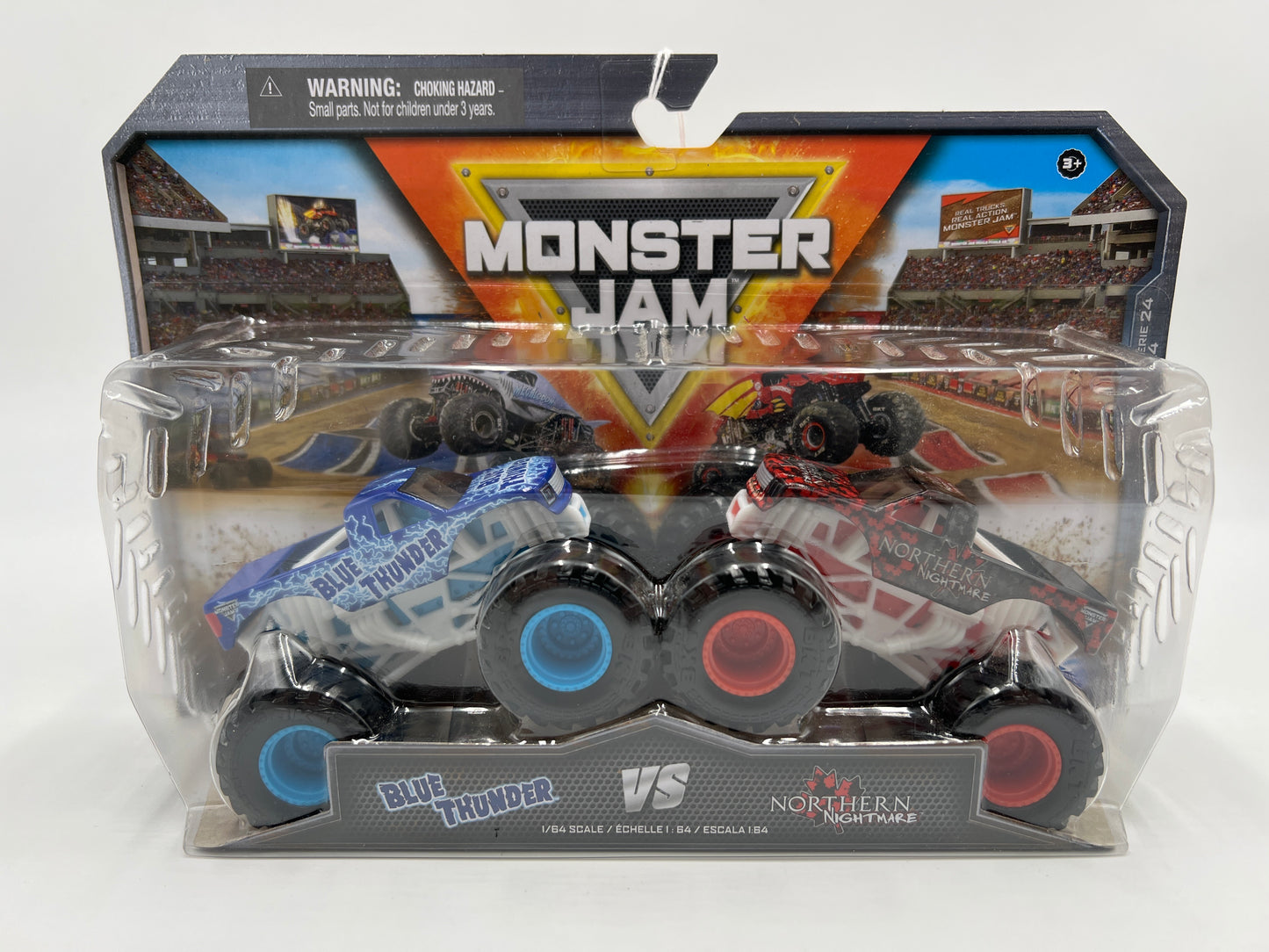 Monster Jam Series 24 2 Pack Blue Thunder Vs Northern Nightmare 136B