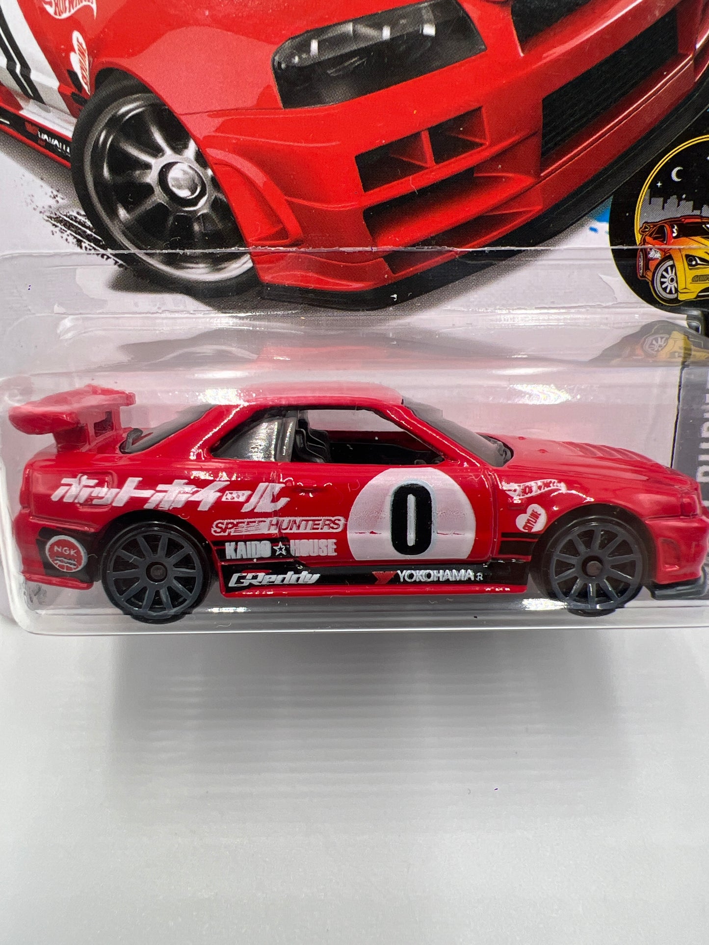 2016 Hot Wheels Nightburnerz #83 Nissan Skyline GT-R R34 Red Need for Speed (2) SR