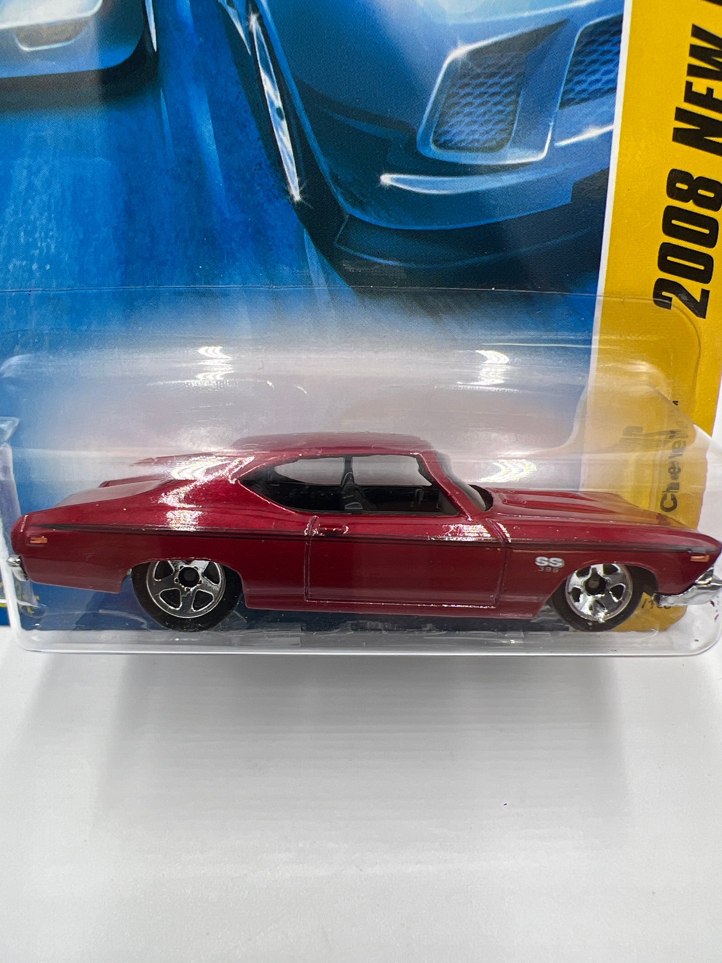 2008 Hot Wheels New Models #17 69 Chevelle Red 5D