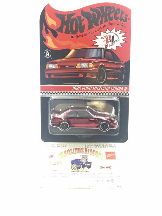 Hot wheels redline club 1993 Ford Mustang Cobra R with protector