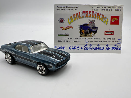 Hot Wheels Super Treasure Hunt Custom 69 Camaro Blue Loose