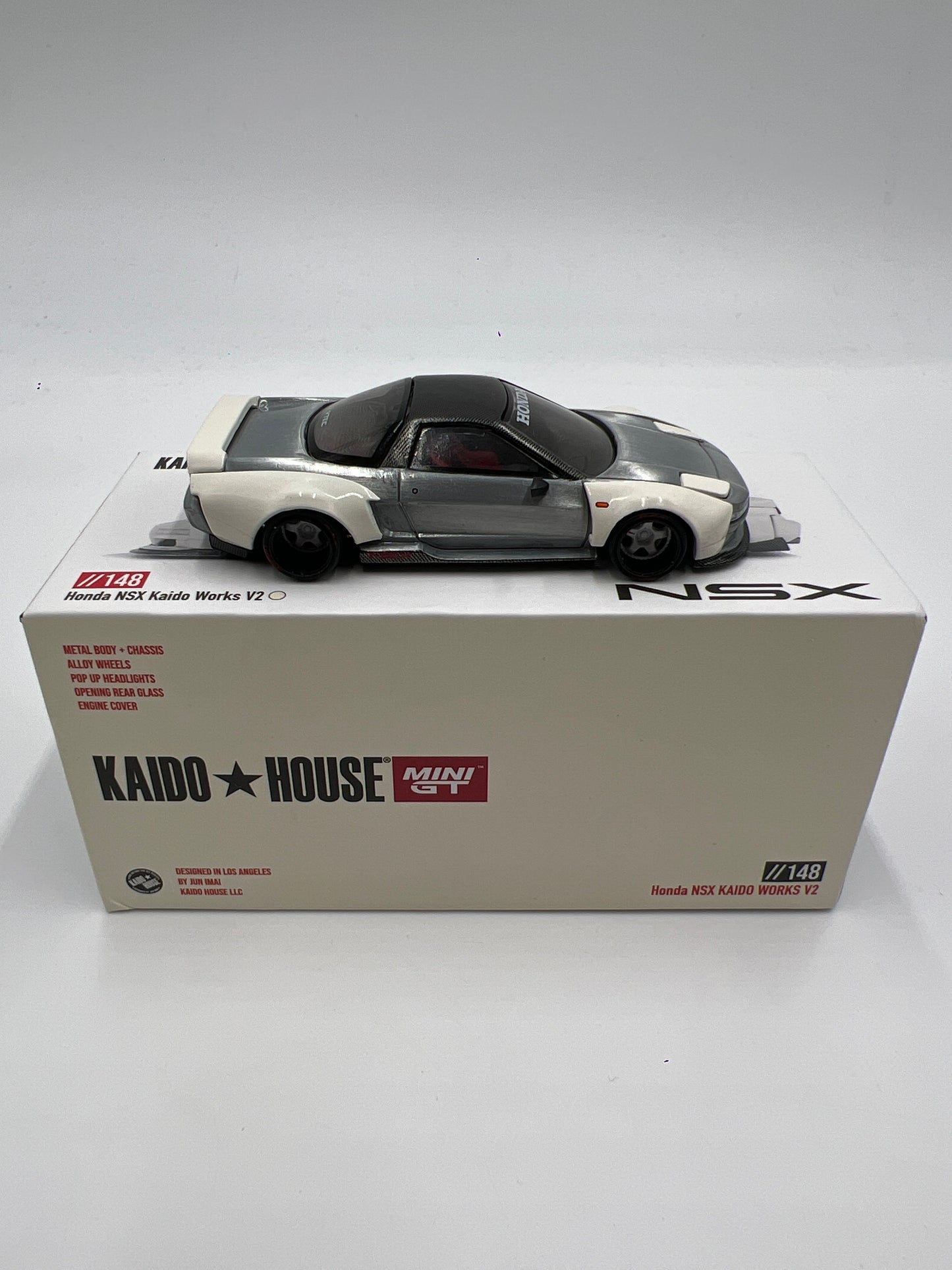Mini GT x Kaido House RAW CHASE #148 Honda NSX Kaido Works V2 White