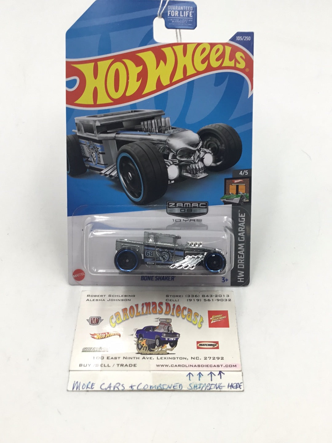 2023 hot wheels  #105 Bone shaker Zamac #9 Z1