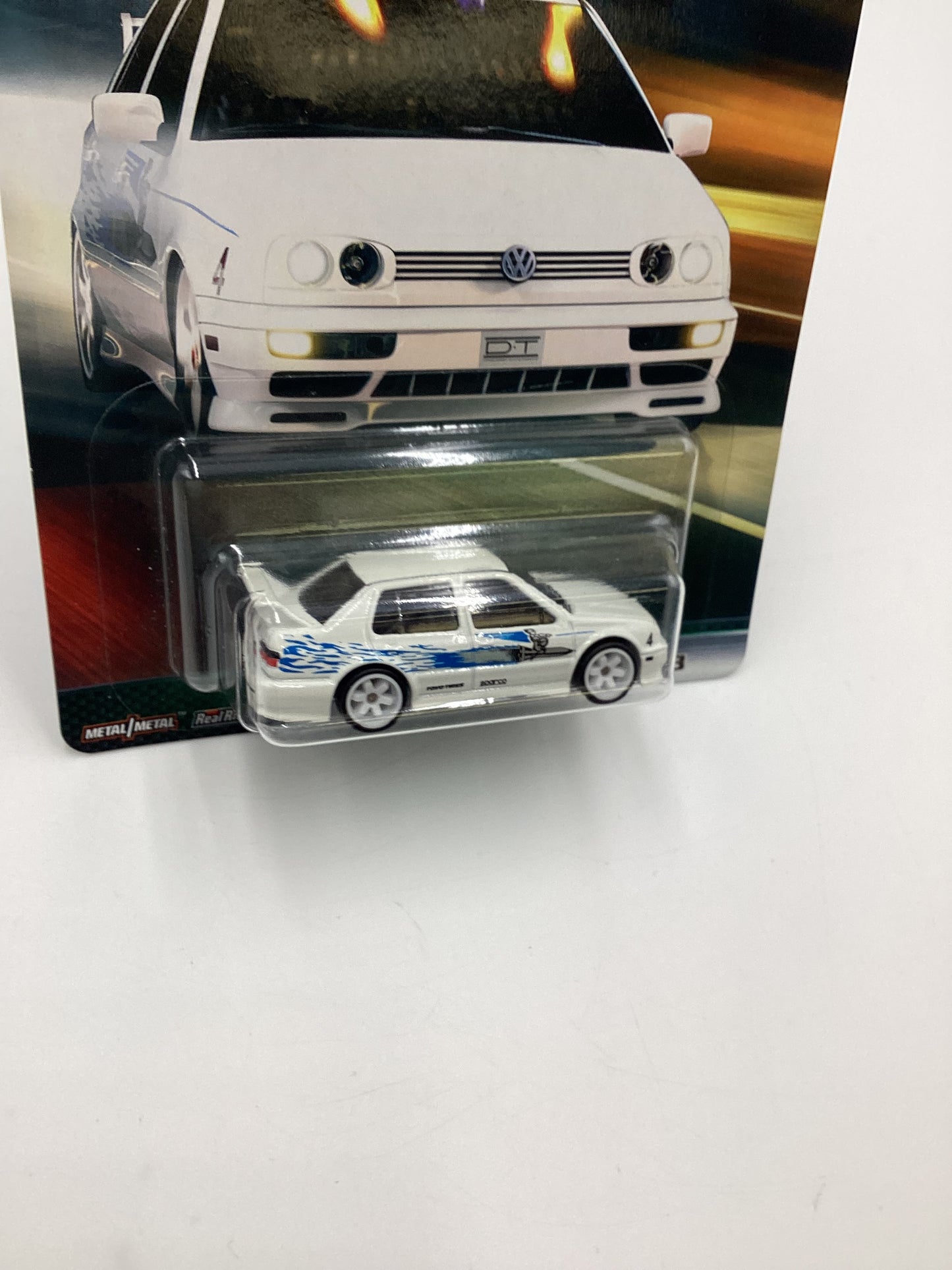 Hot Wheels Fast & Furious Original Fast #4 Volkswagen Jetta MK3 White W/Protector