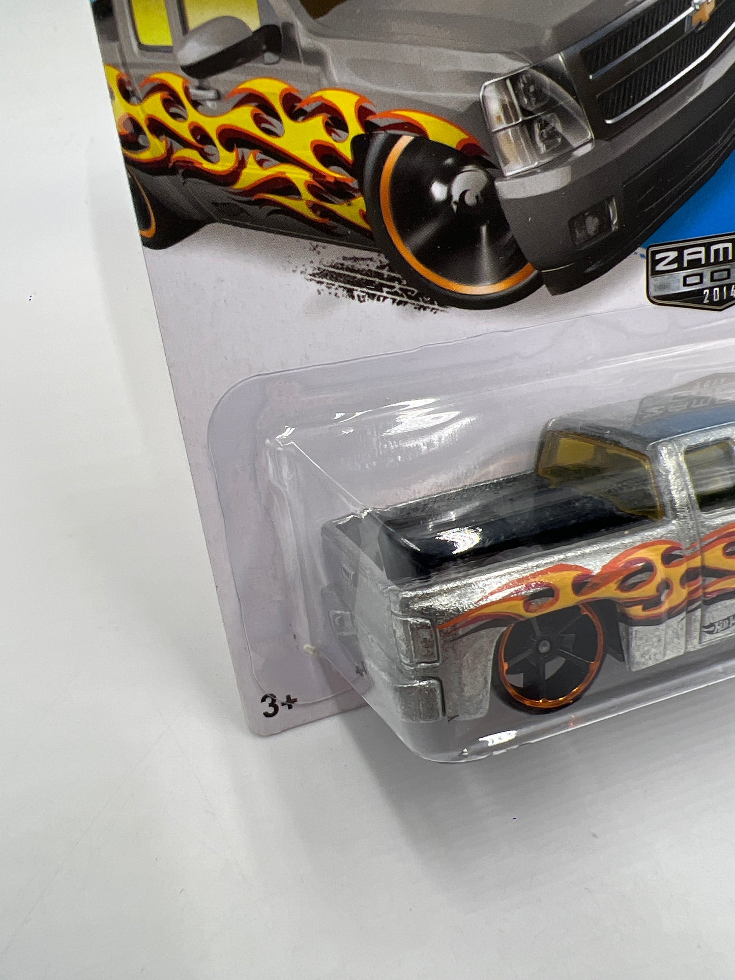 2014 Hot Wheels Walmart Exclusive Zamac 4 #132 Chevy Silverado W/Protector