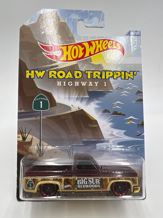 2014 Hot Wheels Road Trippin #22 83 Chevy Silverado W/Protector