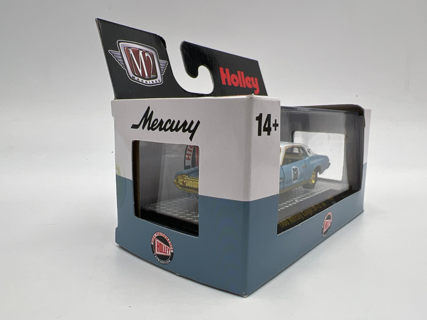 M2 Machines Holley CHASE 1968 Mercury Cougar XR-76 302 Light Blue S134