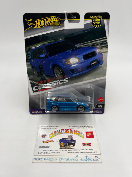 Hot Wheels Premium Modern Classics #5 Subaru Forester STi Blue 244B