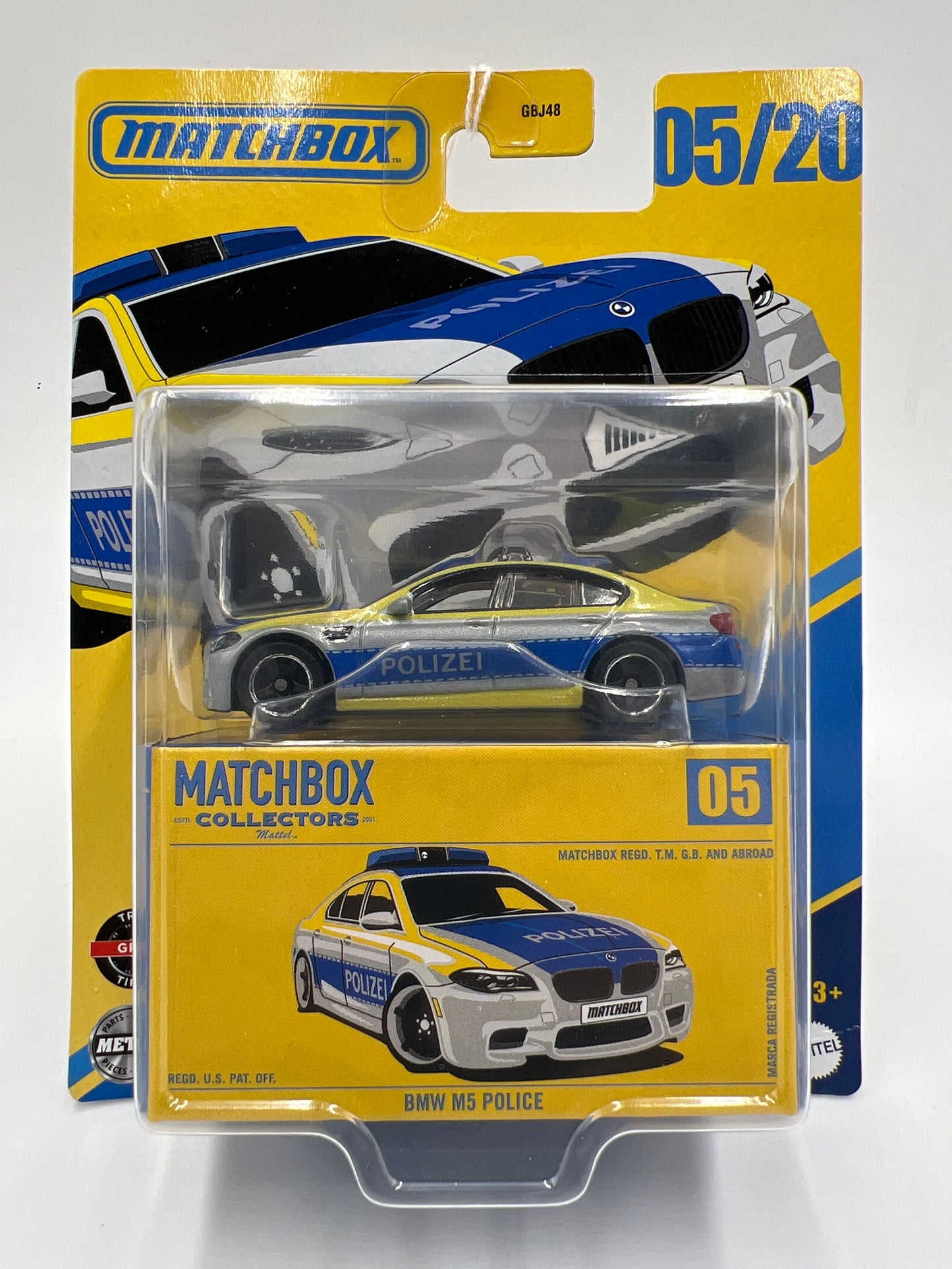 2025 Matchbox Collectors #5 BMW M5 Police 170F