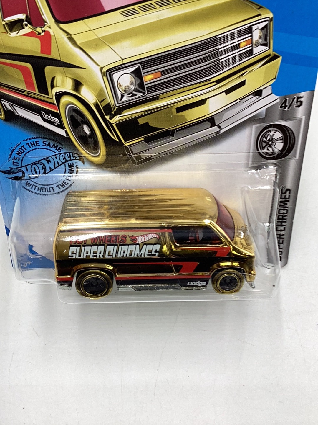 2019 Hot wheels #23 Custom 77 Dodge Van Gold 43D