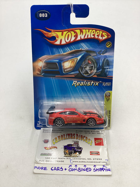 2005 Hot Wheels #003 Ferrari 575 GTC Red (SR)