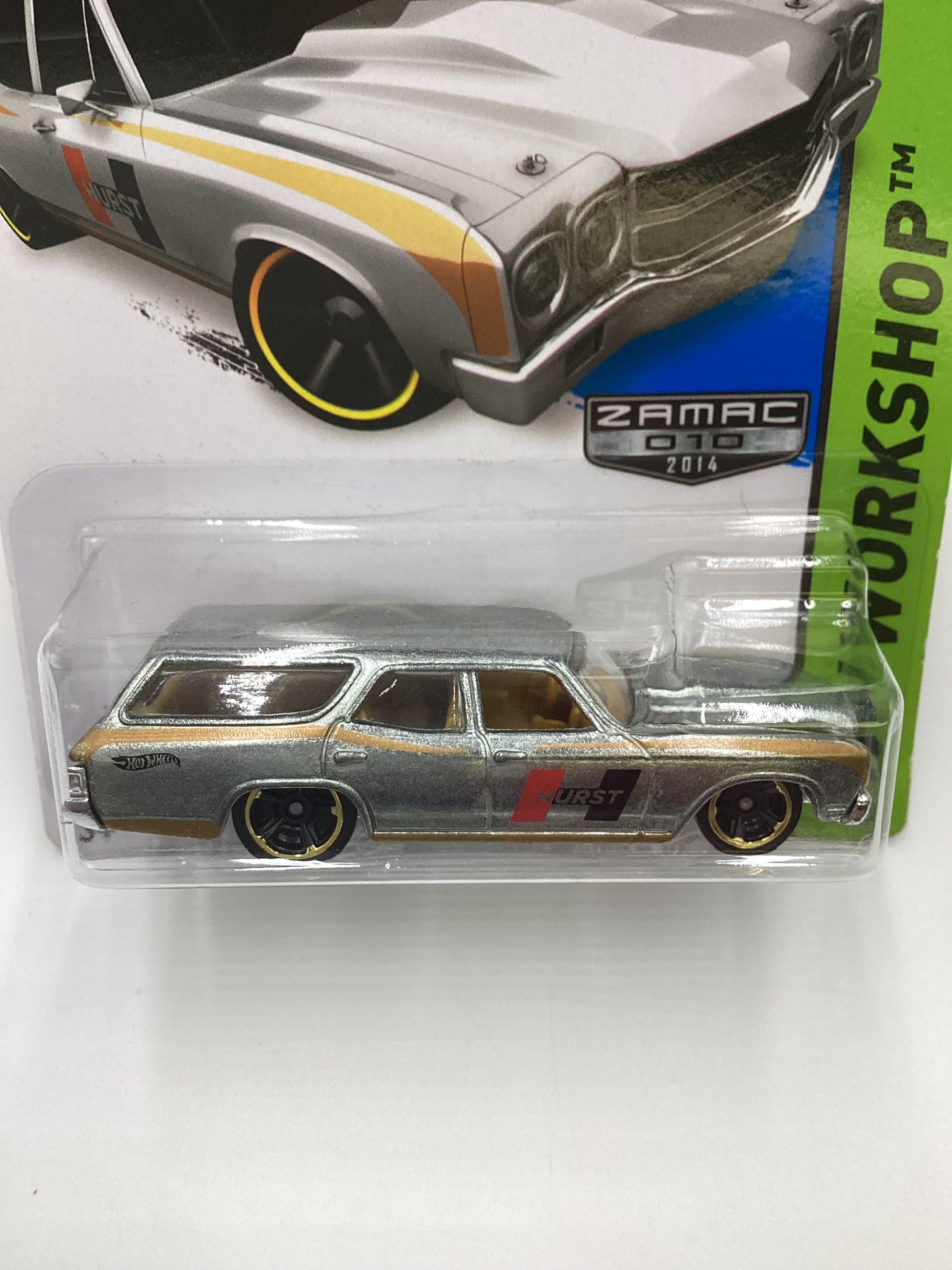 2014 Hot Wheels #245 Zamac 010 70 Chevelle SS Wagon Hurst