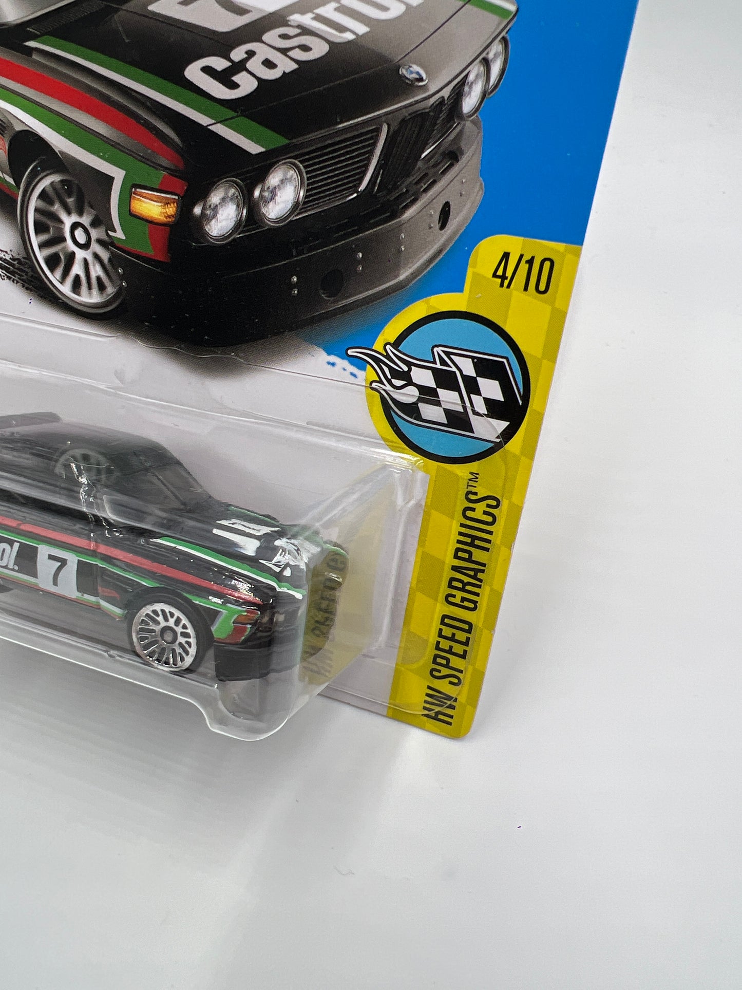 2017 Hot Wheels Speed Graphics #57 73 BMW 3.0 CSL Race Car Black Castrol 108C