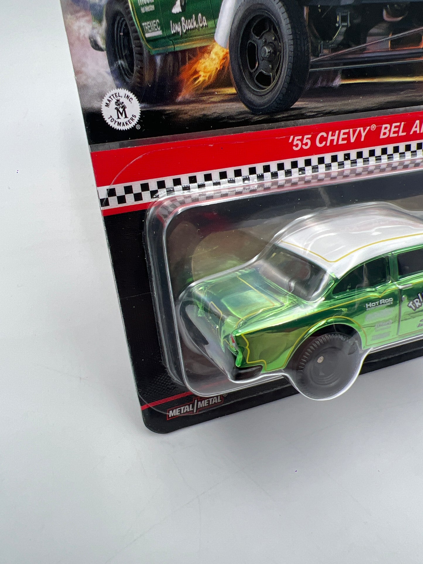 2021 Hot Wheels RLC 55 Chevy Bel Air Gasser Green W/Protector