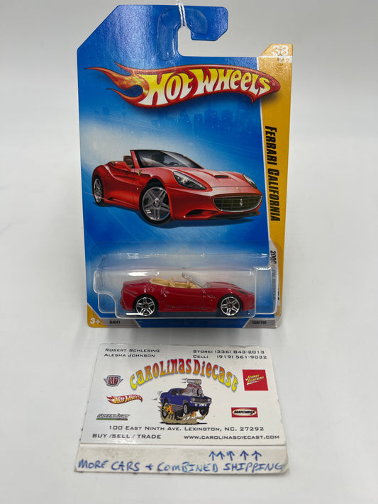 2009 Hot Wheels Mew Models #38 Ferrari California Red