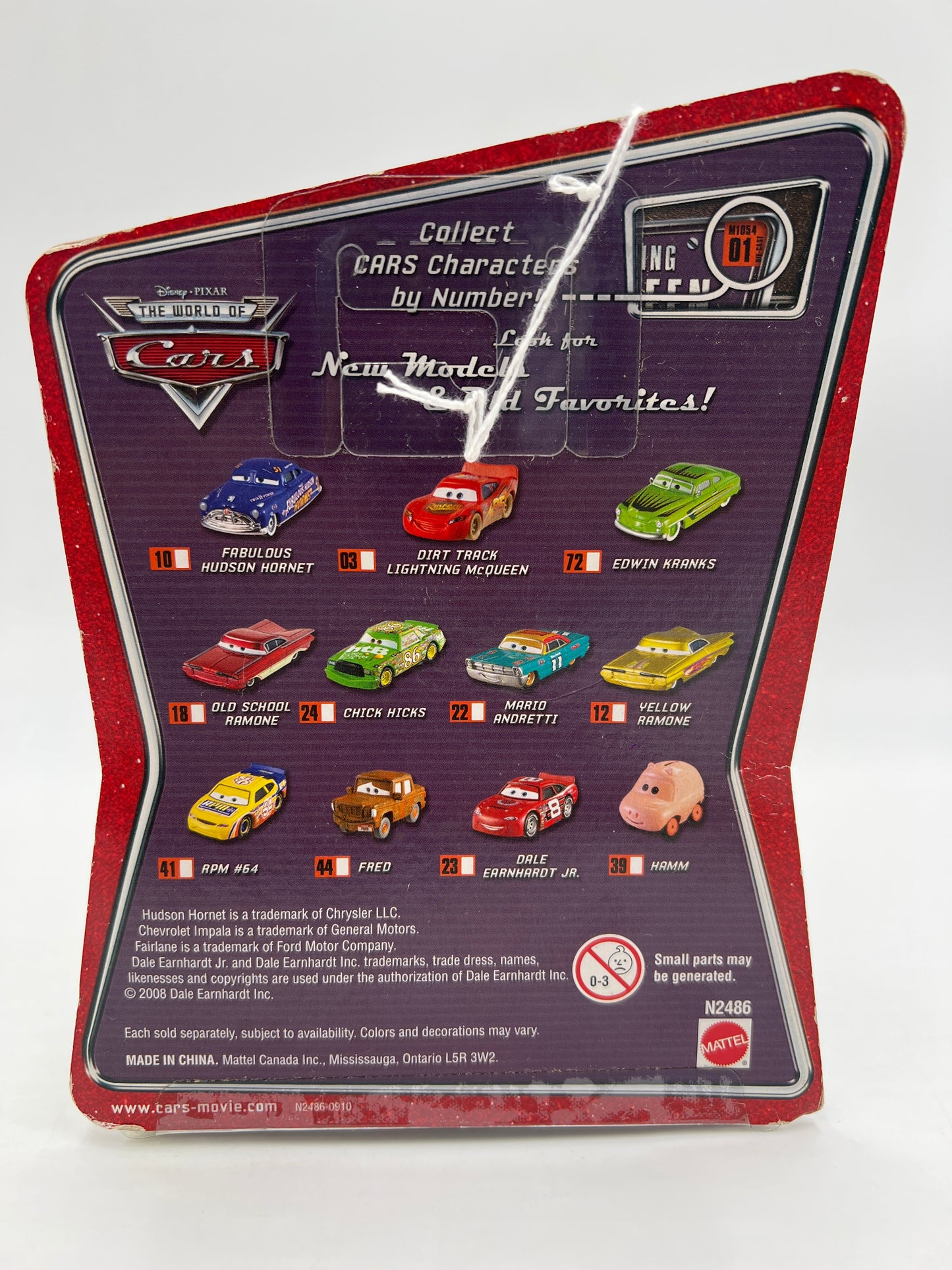 Disney Pixar The World Of Cars #72 Edwin Kranks Green 137E