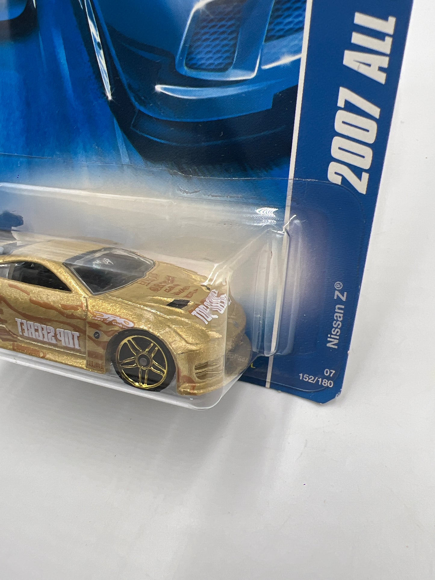 2007 Hot Wheels All Stars #152 Nissan Z Gold HTF PR5 Wheels