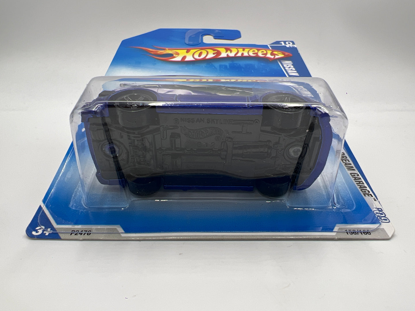 2009 Hot Wheels Dream Garage #156 Nissan Skyline GT-R R32 Dark Blue W/Protector