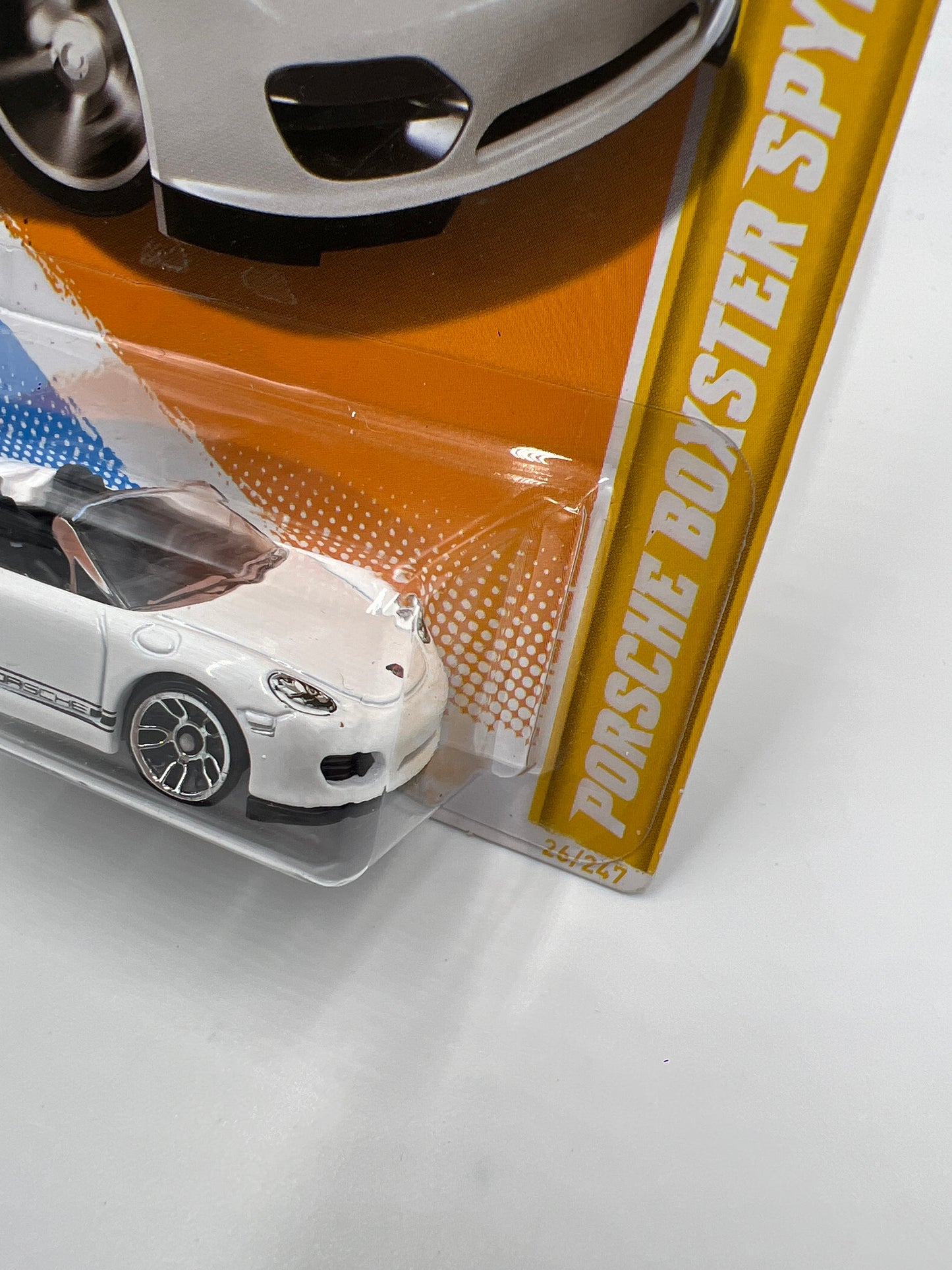 2012 Hot Wheels New Models #26 Porsche Boxster Spyder White Light Pink Windshield SR